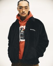 画像3: BlackEyePatch/OE LOGO FAUX FUR COACH JACKET（BLACK） (3)