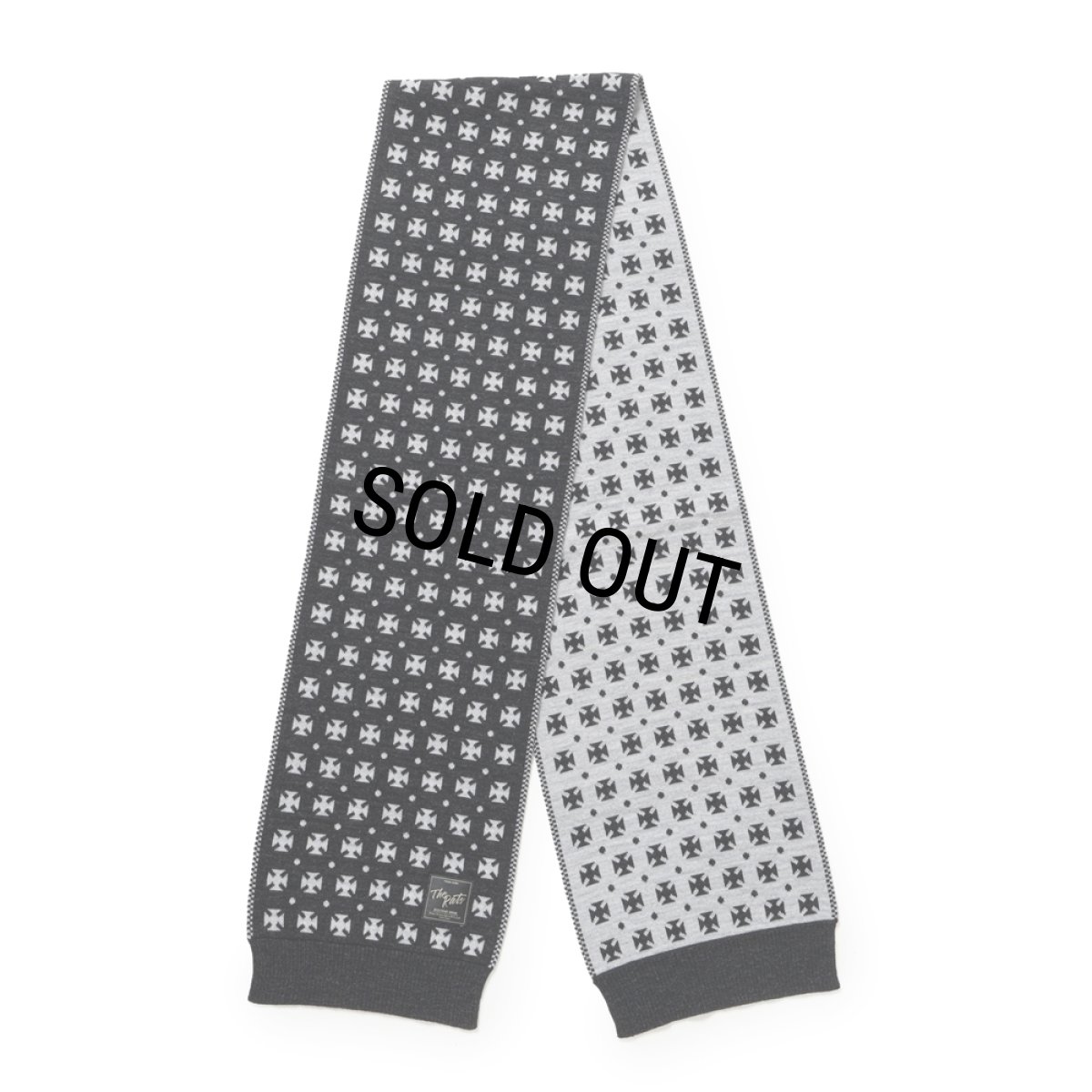 画像1: RATS/GERMAN CROSS MUFFLER（BLACK）［ジャーマンクロスマフラー-25秋冬］ (1)