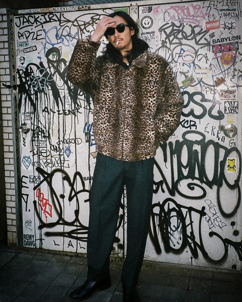 画像3: WACKO MARIA/MCGREGOR / LEOPARD FAUX FUR ANTI-FREEZE JACKET（BEIGE）［レオパードファーアンチフリーズJKT-25秋冬］