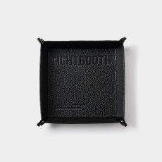 画像1: TIGHTBOOTH/SQUARE LEATHER TRAY（Black）［スクエアレザートレイ-25秋冬］ (1)