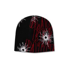 画像1: BlackEyePatch/GUNSHOT SINGLE BEANIE（BLACK） (1)