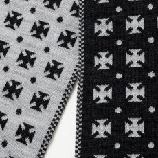 画像4: RATS/GERMAN CROSS MUFFLER（BLACK）［ジャーマンクロスマフラー-25秋冬］ (4)