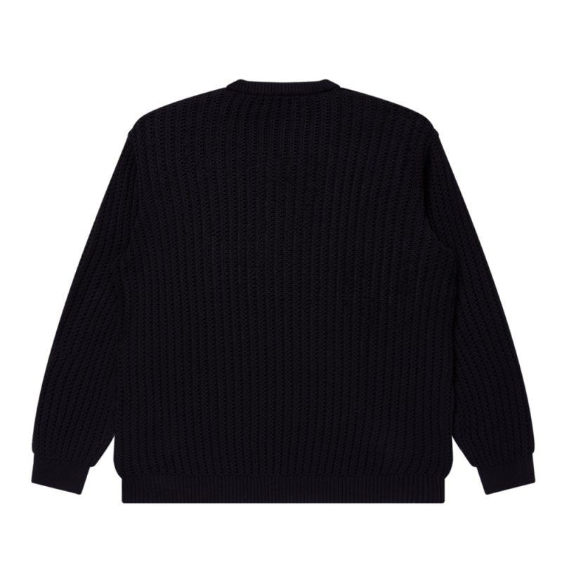 画像2: BlackEyePatch/OG LABEL WAFFLE KNITTED CREW（BLACK）