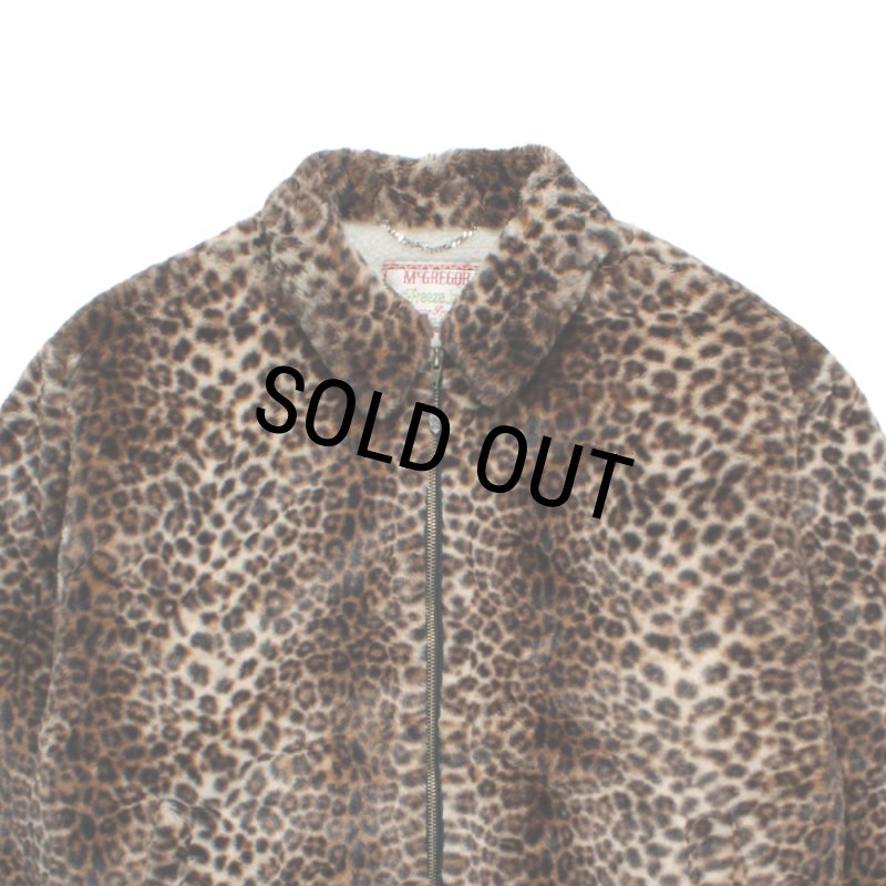 WACKO MARIA/MCGREGOR / LEOPARD FAUX FUR ANTI-FREEZE JACKET（BEIGE