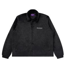 画像1: BlackEyePatch/OE LOGO FAUX FUR COACH JACKET（BLACK） (1)