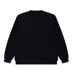 画像2: BlackEyePatch/OG LABEL WAFFLE KNITTED CREW（BLACK） (2)
