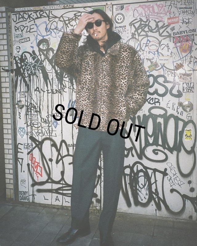 WACKO MARIA/MCGREGOR / LEOPARD FAUX FUR ANTI-FREEZE JACKET（BEIGE