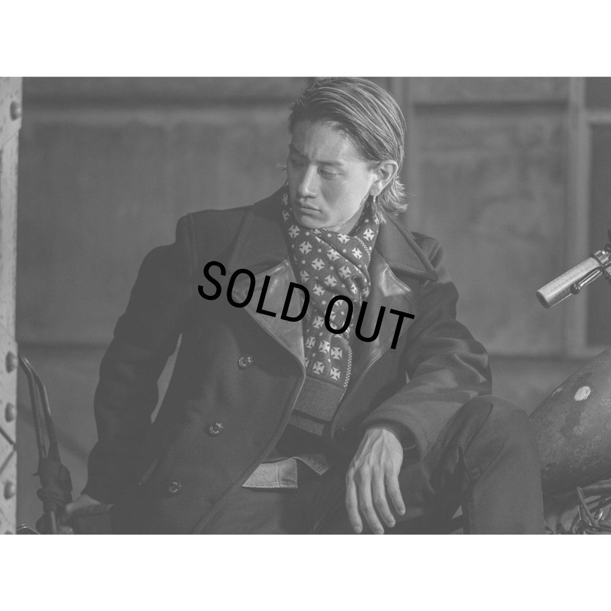 画像7: RATS/GERMAN CROSS MUFFLER（BLACK）［ジャーマンクロスマフラー-25秋冬］ (7)