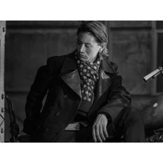 画像7: RATS/GERMAN CROSS MUFFLER（BLACK）［ジャーマンクロスマフラー-25秋冬］ (7)