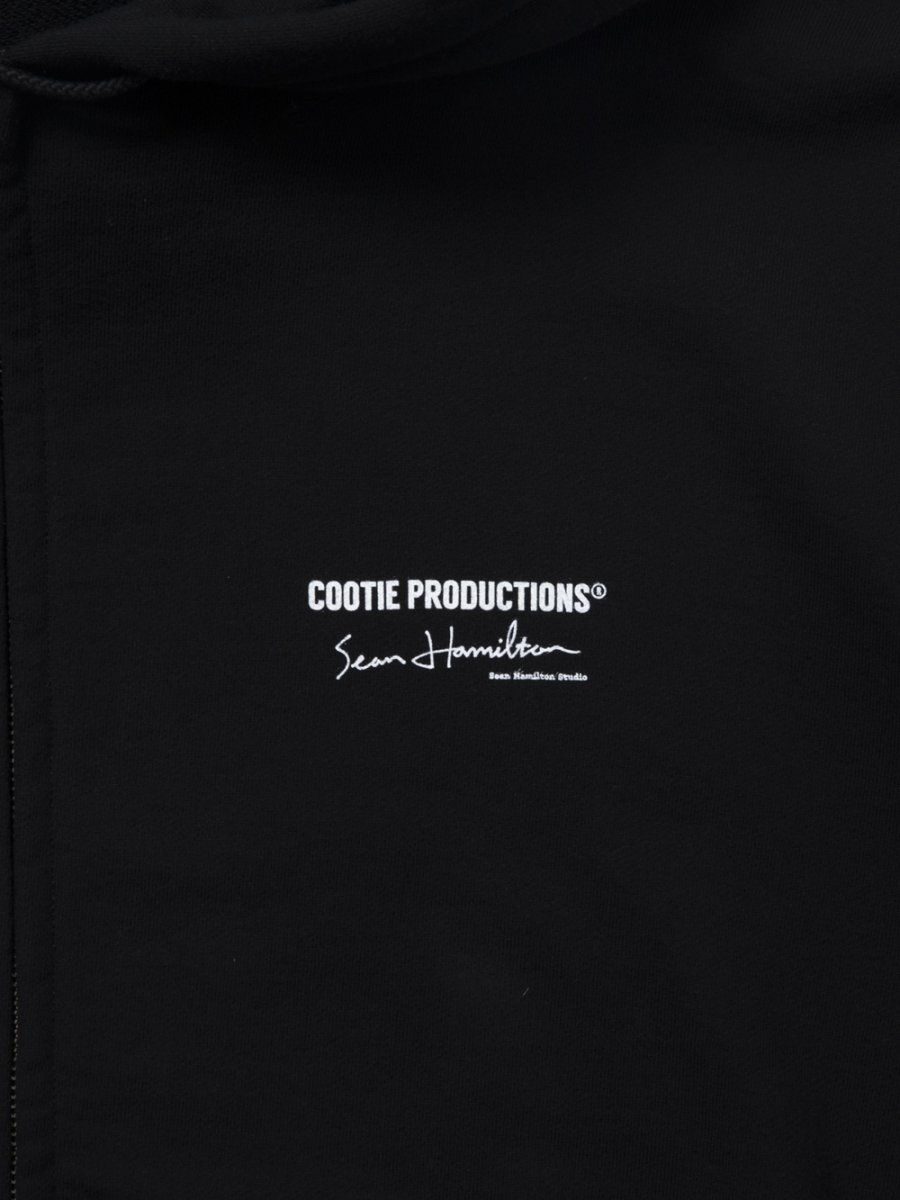 画像4: COOTIE PRODUCTIONS/Sweat Zip Hoodie（Tire with Chains）（Black）［スウェットジップフーディー-25秋冬］ (4)