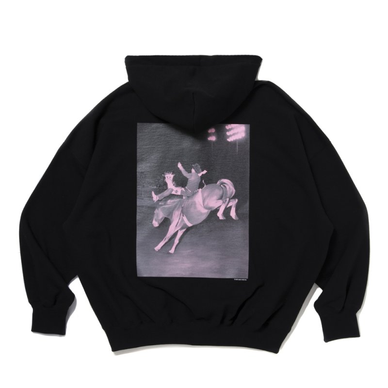 画像2: COOTIE PRODUCTIONS/Sweat Zip Hoodie（Pink 14）（Black）［スウェットジップフーディー-25秋冬］