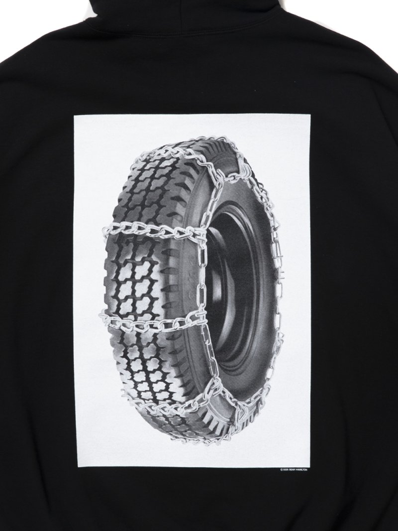 画像3: COOTIE PRODUCTIONS/Sweat Zip Hoodie（Tire with Chains）（Black）［スウェットジップフーディー-25秋冬］
