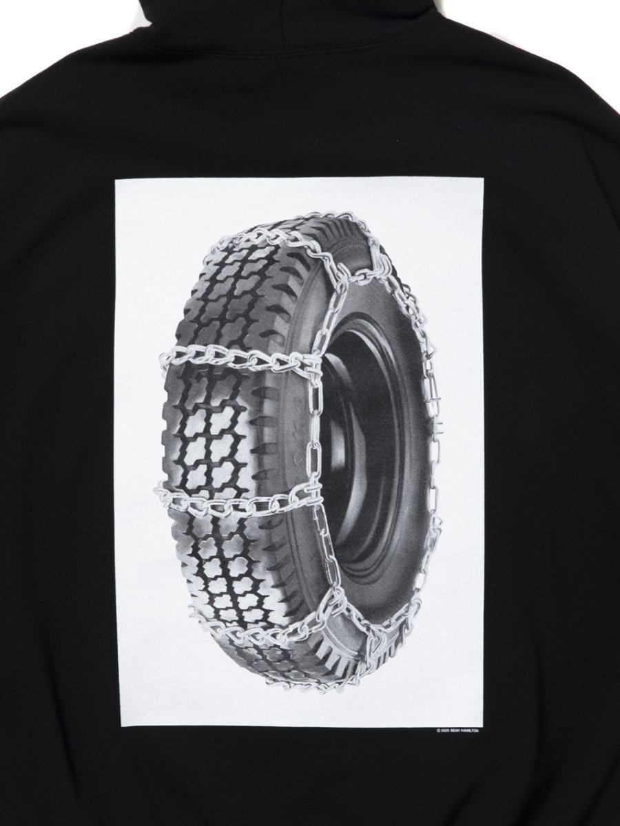 画像5: COOTIE PRODUCTIONS/Sweat Zip Hoodie（Tire with Chains）（Black）［スウェットジップフーディー-25秋冬］ (5)