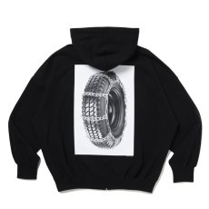 画像1: COOTIE PRODUCTIONS/Sweat Zip Hoodie（Tire with Chains）（Black）［スウェットジップフーディー-25秋冬］ (1)