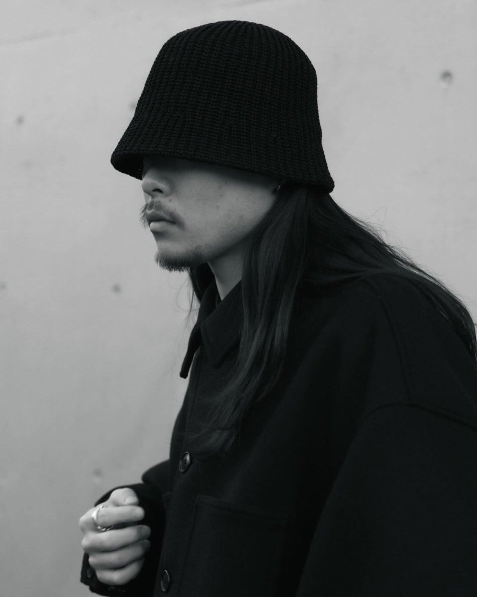 画像4: COOTIE PRODUCTIONS/Knit Crusher Hat（Black）［ニットクラッシャーハット-26春夏］ (4)