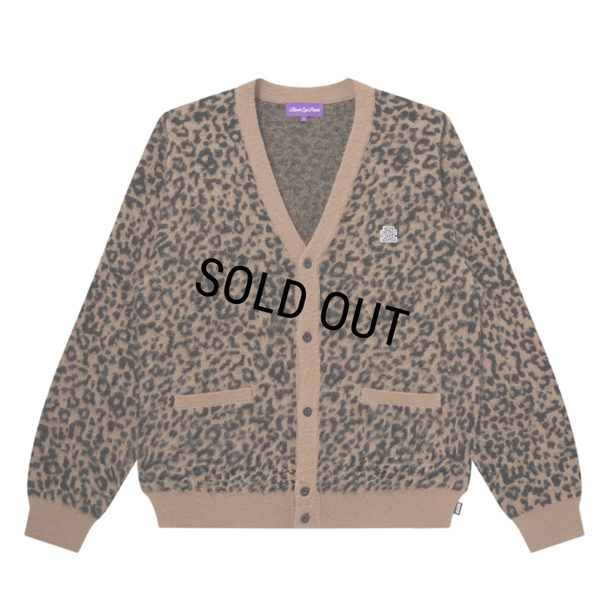 画像1: BlackEyePatch/OG LABEL MOHAIR CARDIGAN（LEOPARD） (1)