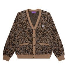 画像1: BlackEyePatch/OG LABEL MOHAIR CARDIGAN（LEOPARD） (1)