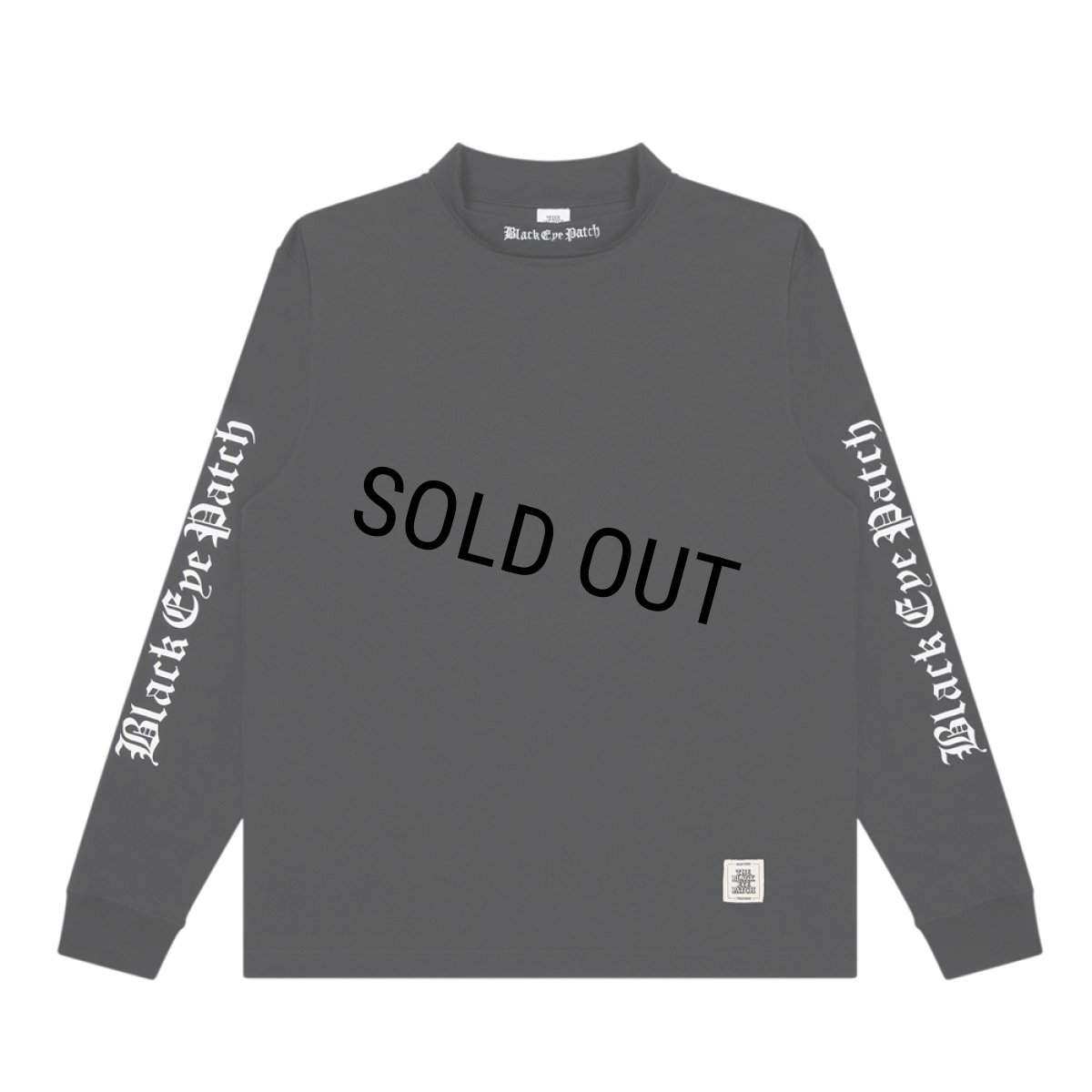 画像1: BlackEyePatch/OE LOGO MOCK NECK L/S TEE（BLACK） (1)