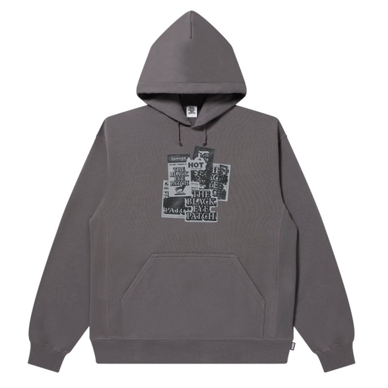 画像1: BlackEyePatch/GRAYSCALE LABEL PACK HOODIE(CHARCOAL)