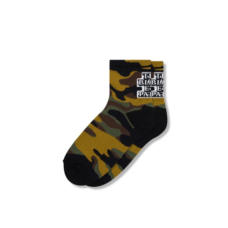 画像1: BlackEyePatch/OG LABEL CAMO SOCKS（WOODLAND CAMO）