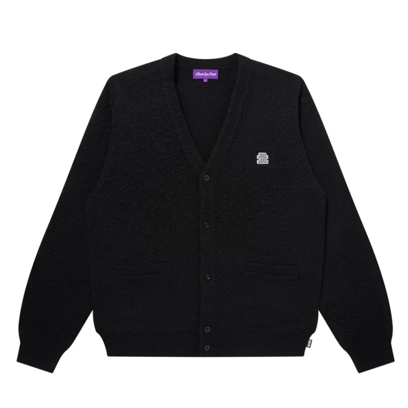 画像1: BlackEyePatch/OG LABEL MOHAIR CARDIGAN(BLACK)