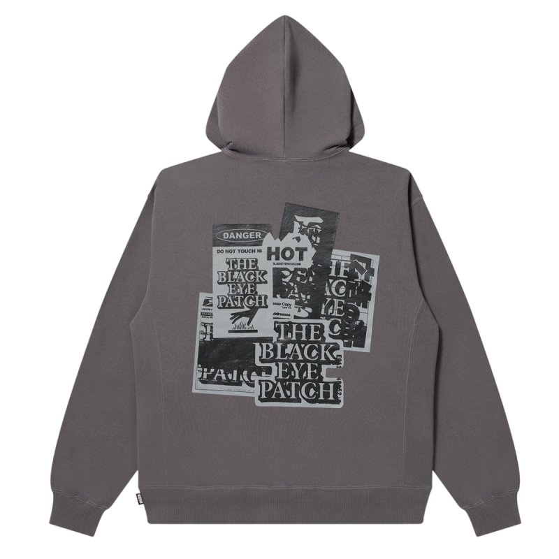 画像2: BlackEyePatch/GRAYSCALE LABEL PACK HOODIE(CHARCOAL)