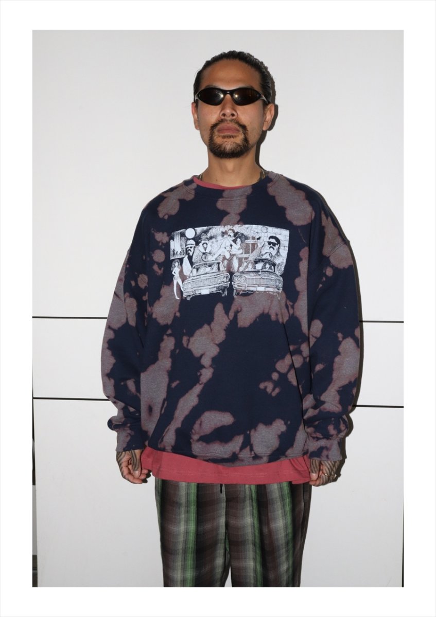 画像4: exodus/RAYON/HEAVY WEIGHT RAYON OMBRE CHECK EASY PANTS（BROWN/GREEN）［オンブレチェックイージーパンツ-25秋冬］ (4)