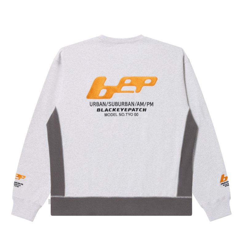 画像2: BlackEyePatch/MEDIA PLAYER LOGO CREW SWEAT(ASH)