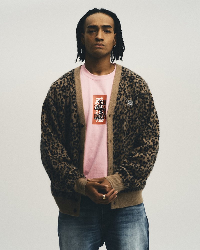 画像3: BlackEyePatch/OG LABEL MOHAIR CARDIGAN(LEOPARD)
