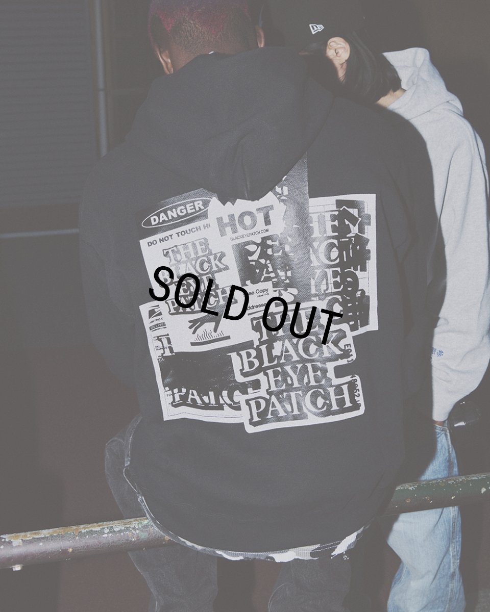 画像4: BlackEyePatch/GRAYSCALE LABEL PACK HOODIE（CHARCOAL） (4)