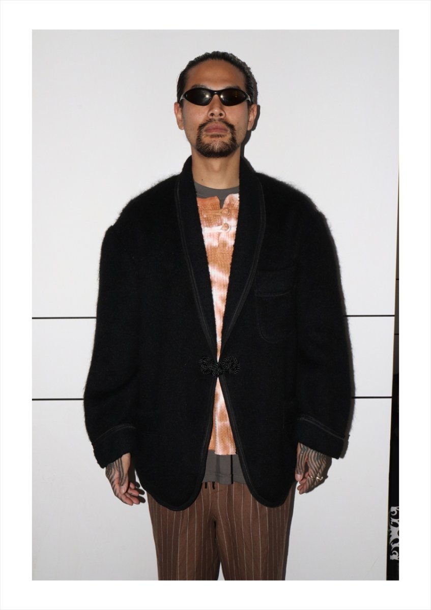 画像5: exodus/RAYON/HEMP PINSTRIPE EASY PANTS（BROWN/WHITE）［ピンストライプイージーパンツ-25秋冬］ (5)