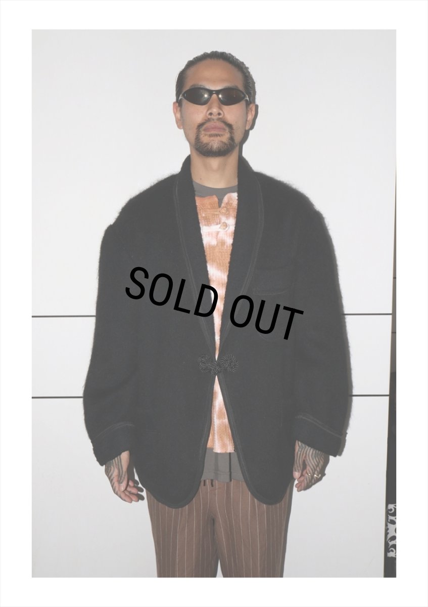 画像5: exodus/RAYON/HEMP PINSTRIPE EASY PANTS（BROWN/WHITE）［ピンストライプイージーパンツ-25秋冬］ (5)