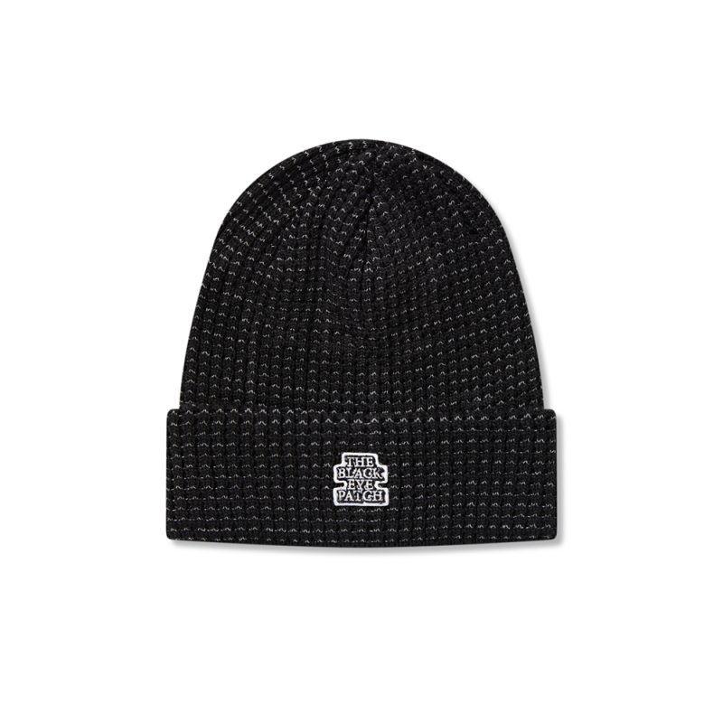 画像1: BlackEyePatch/OG LABEL REFLECTOR WOVEN BEANIE（BLACK）