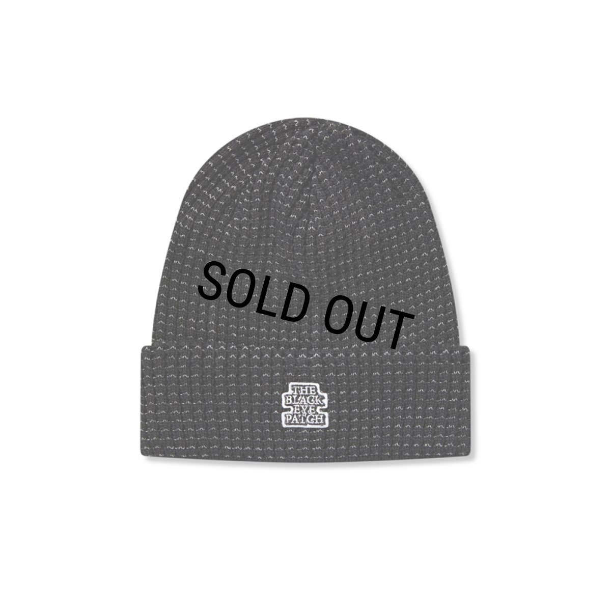 画像1: BlackEyePatch/OG LABEL REFLECTOR WOVEN BEANIE（BLACK） (1)