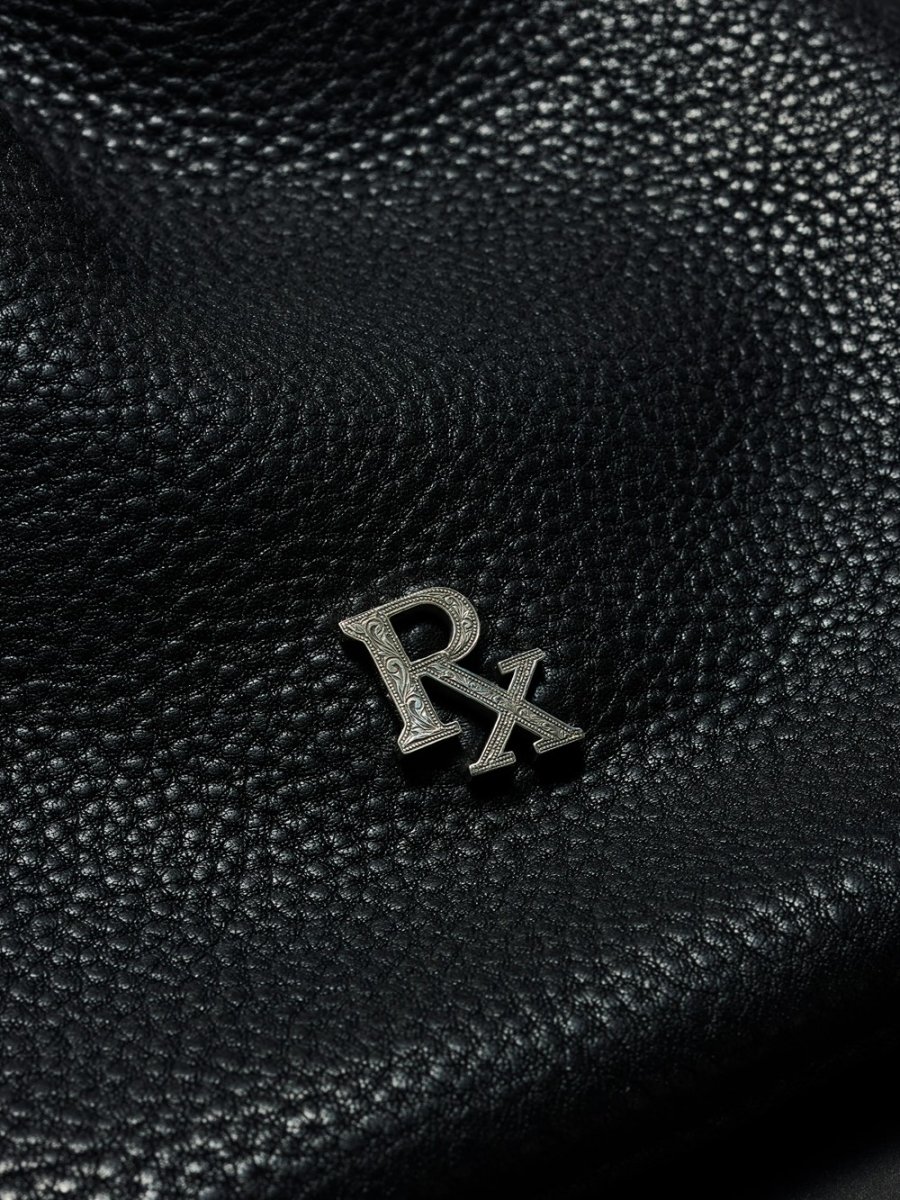 画像2: ANTIDOTE BUYERS CLUB/Leather Drawstring Bag（Black） (2)