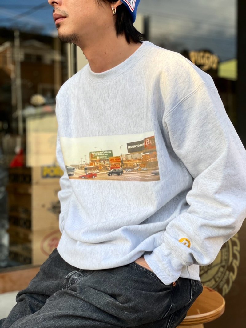 画像3: PORKCHOP/80's CALIF SWEAT（ASH）［80'sカリフォルニアスウェット-25秋冬］