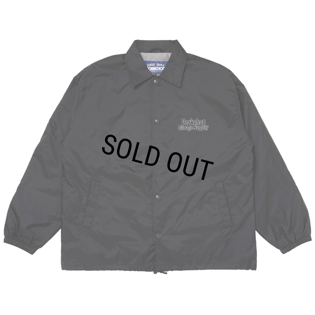 画像2: PORKCHOP/80's CALIF COACH JKT（BLACK）［80'sカリフォルニアコーチJKT-25秋冬］ (2)