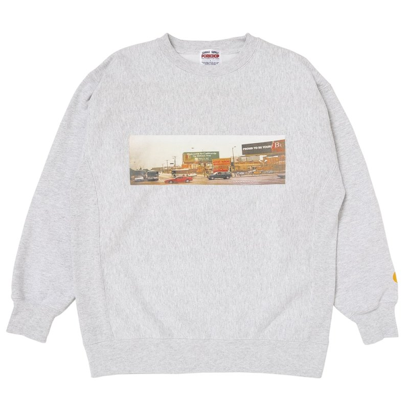 画像1: PORKCHOP/80's CALIF SWEAT（ASH）［80'sカリフォルニアスウェット-25秋冬］