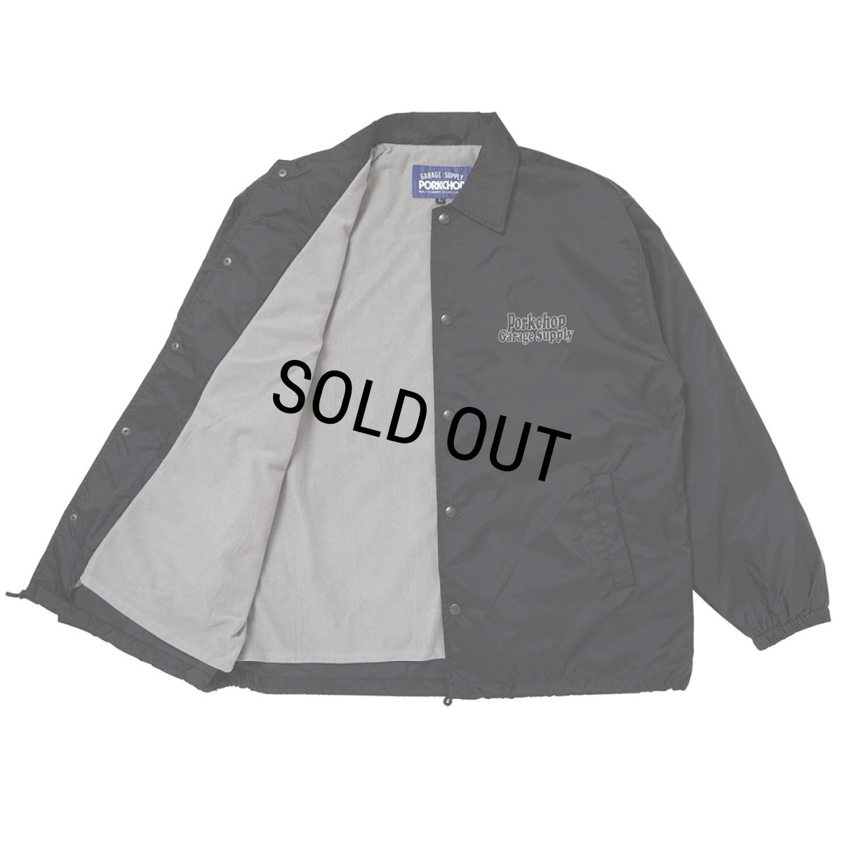 画像3: PORKCHOP/80's CALIF COACH JKT（BLACK）［80'sカリフォルニアコーチJKT-25秋冬］ (3)