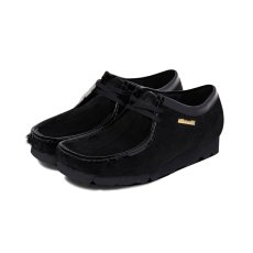 画像1: BlackEyePatch/Clarks Wallabee Black Hair On BlackEyePatch atmos（BLACK） (1)