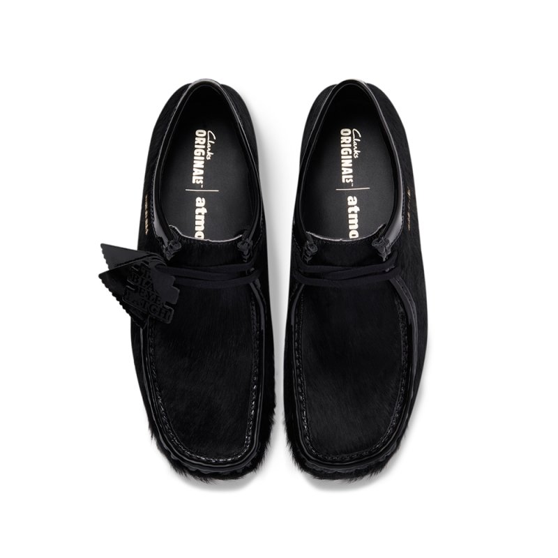 画像2: BlackEyePatch/Clarks Wallabee Black Hair On BlackEyePatch atmos（BLACK）