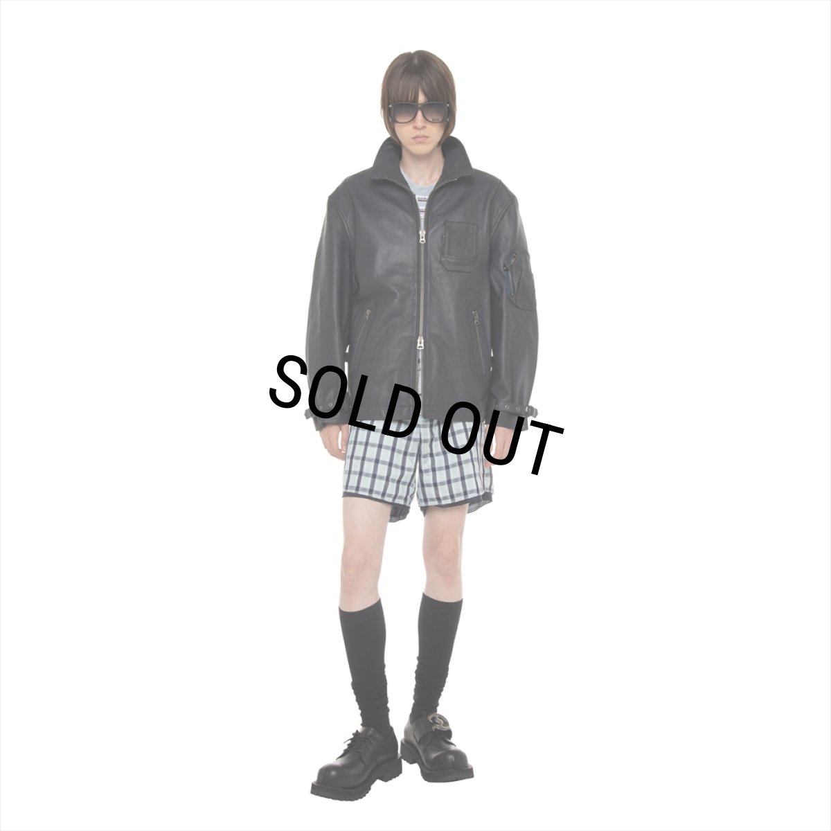 画像6: 【30%OFF】DAIRIKU/MIllitary Leather Flight Jacket（Navy/Black）［ミリタリーレザーフライトJKT-26春夏］ (6)