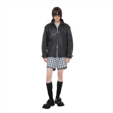 画像3: DAIRIKU/MIllitary Leather Flight Jacket（Navy/Black）［ミリタリーレザーフライトJKT-26春夏］ (3)