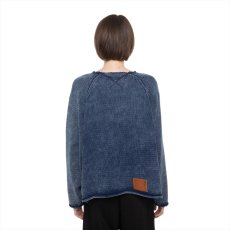 画像3: DAIRIKU/Vintage Washed Pullover Knit Sweater（Indigo）［ヴィンテージウォッシュドニットセーター-26春夏］ (3)