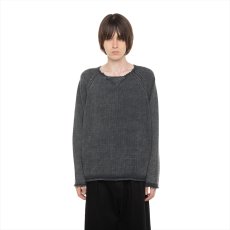 画像2: DAIRIKU/Vintage Washed Pullover Knit Sweater（Black）［ヴィンテージウォッシュドニットセーター-26春夏］ (2)