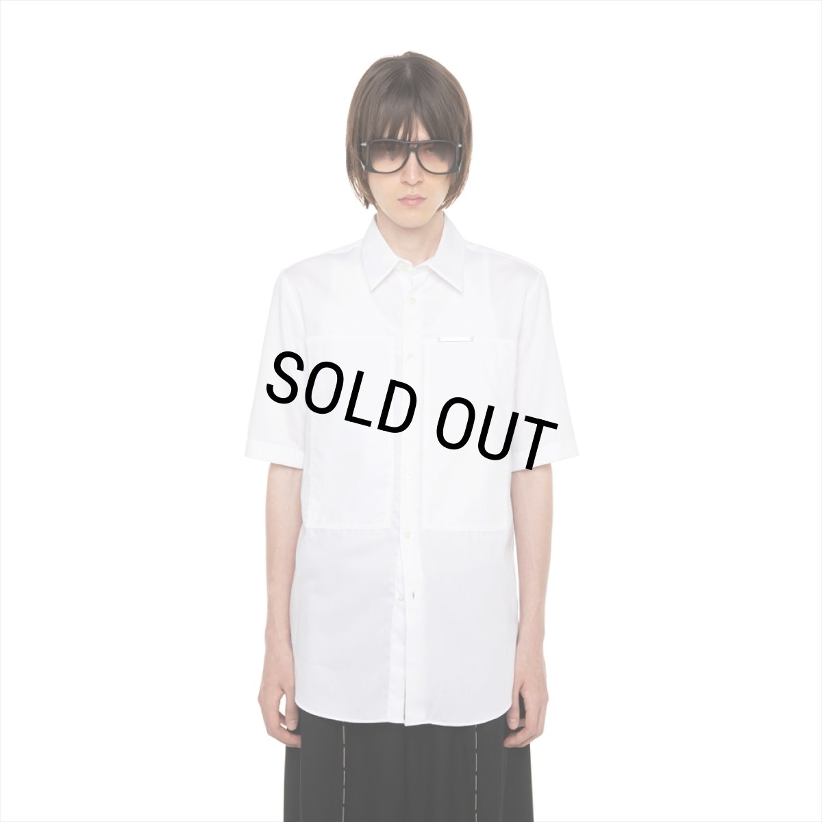 画像4: 【30%OFF】DAIRIKU/"Benjamin" W-PKT Dress H-S Shirt（White）［ダブルポケットドレスシャツ-26春夏］ (4)