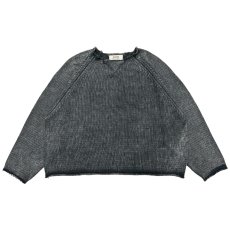画像1: DAIRIKU/Vintage Washed Pullover Knit Sweater（Black）［ヴィンテージウォッシュドニットセーター-26春夏］ (1)