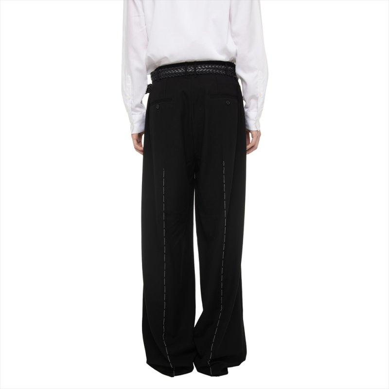 画像3: DAIRIKU/"D" Buckle Braided Leather Belt（Black）［ブレイディドレザーベルト-26春夏］