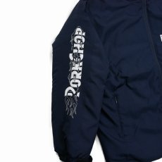 画像3: PORKCHOP/BURNING LOGO HOODED JKT（NAVY）［バーニングロゴフーデッドJKT-25秋冬］ (3)