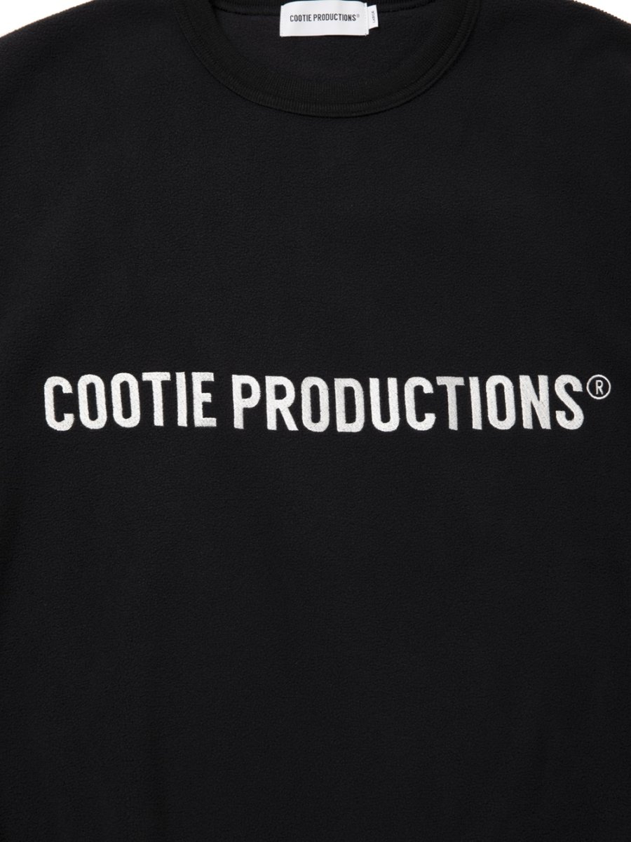 画像3: COOTIE PRODUCTIONS/Fleece Sweat Crew（Black）［フリースクルー-26春夏］ (3)